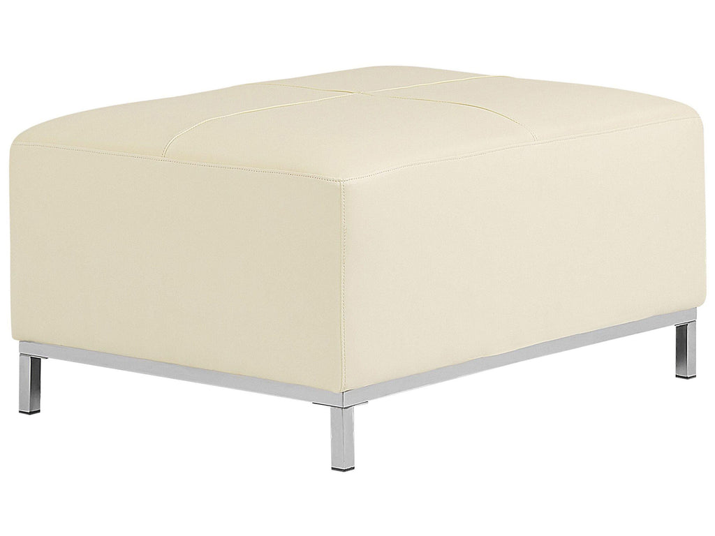  Ottoman OSLO Leather Light Beige