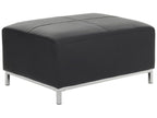  Ottoman OSLO Leather Black