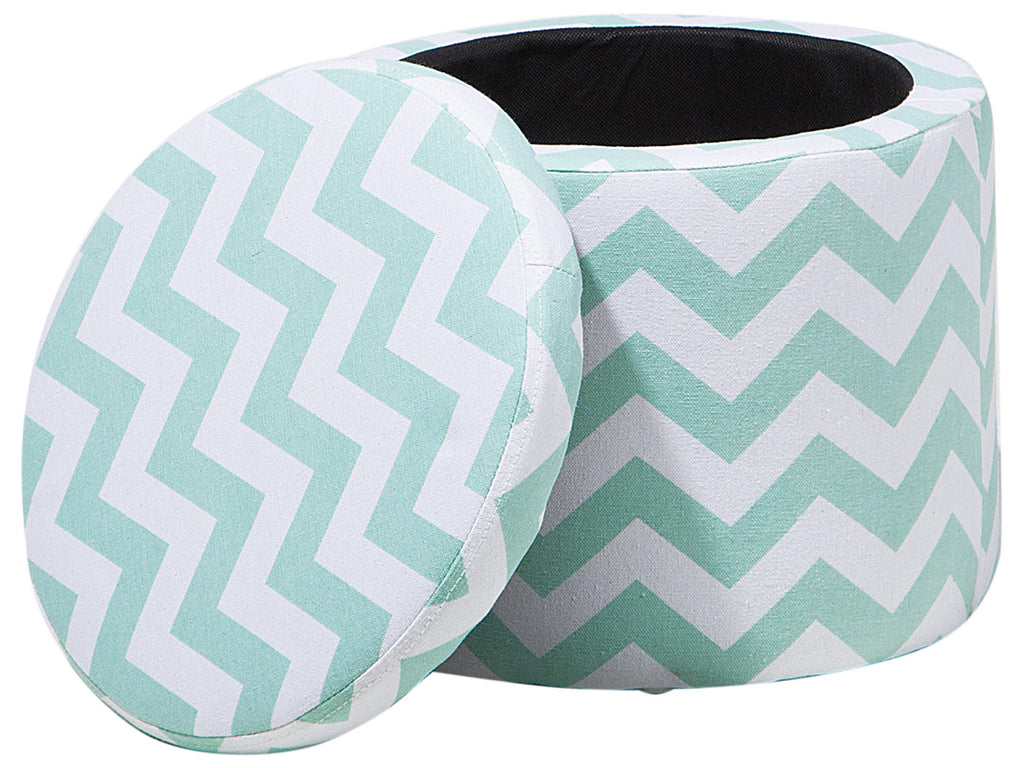  Storage Pouffe TUNICA Cotton Mint Green