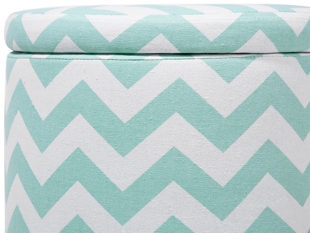  Storage Pouffe TUNICA Cotton Mint Green