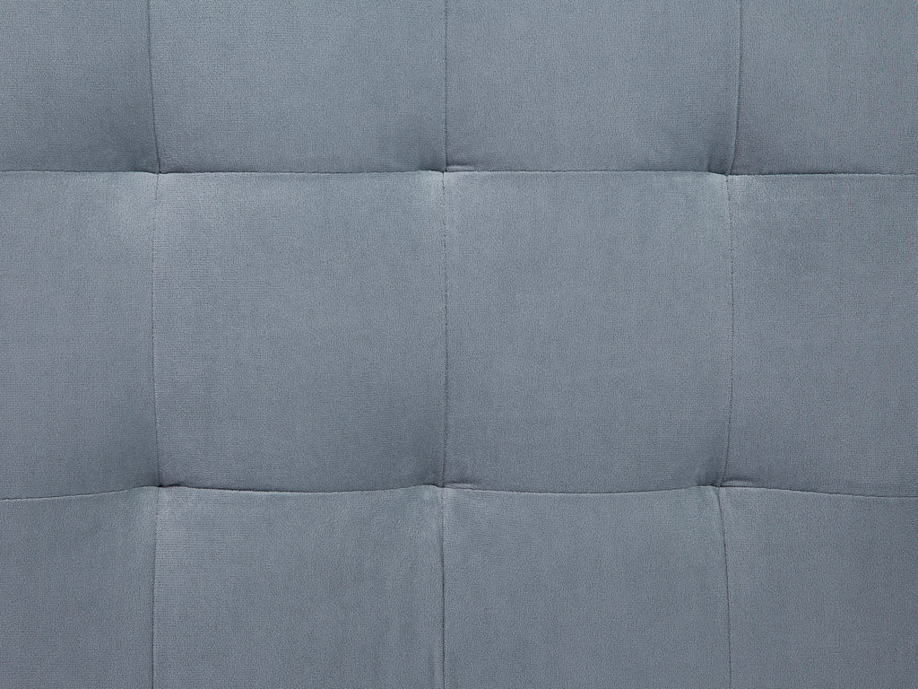  Storage Ottoman MICHIGAN Velvet Light Grey