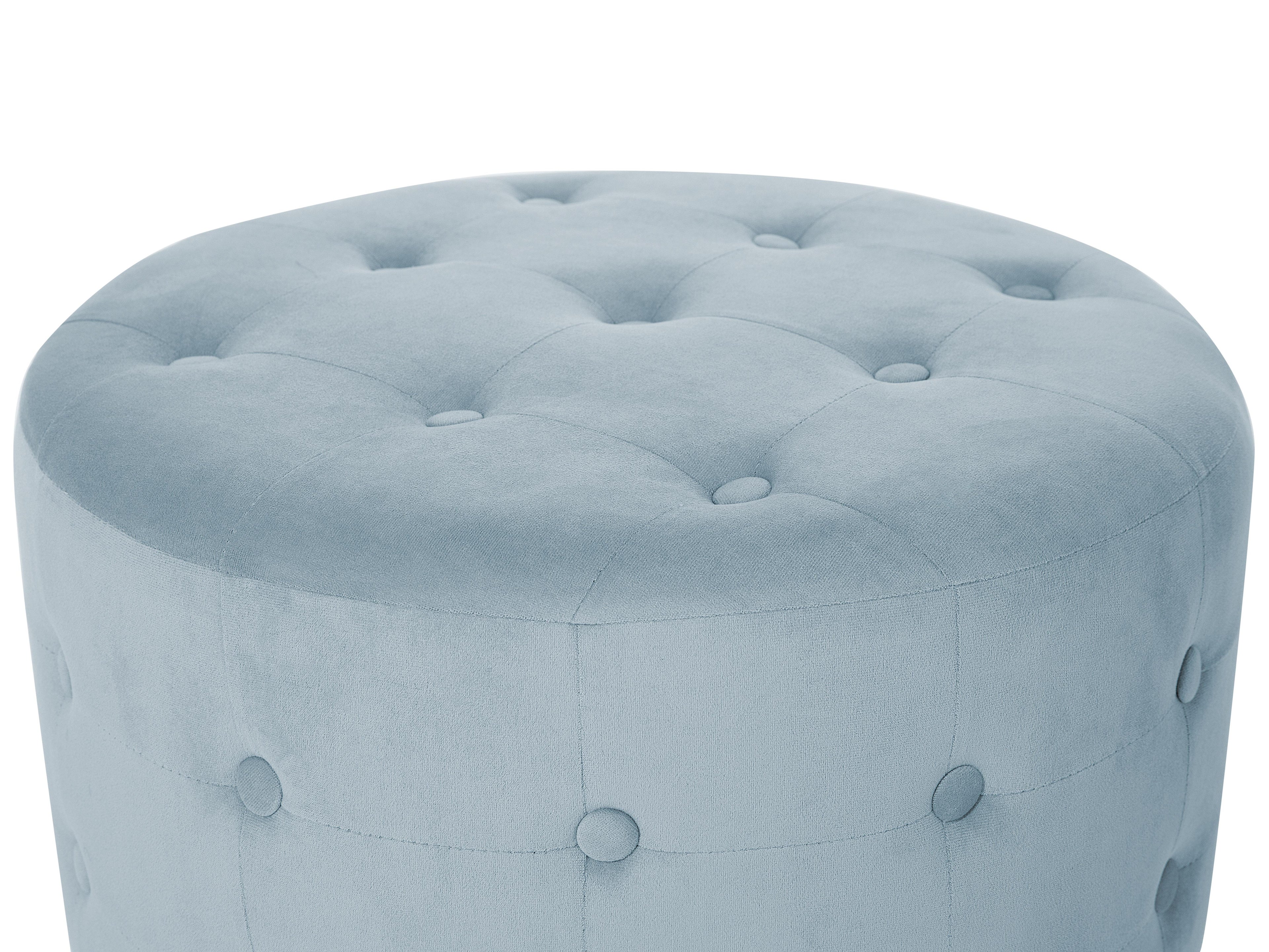  Pouffe TAMPA Velvet Light Grey