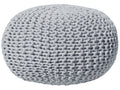  Pouffe CONRAD Cotton Light Grey