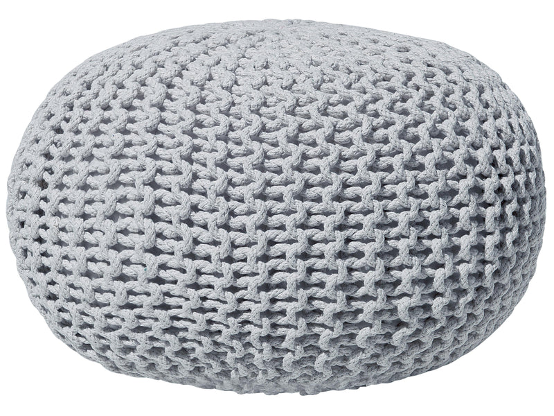  Pouffe CONRAD Cotton Light Grey