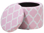  Storage Pouffe TUNICA Cotton Pink