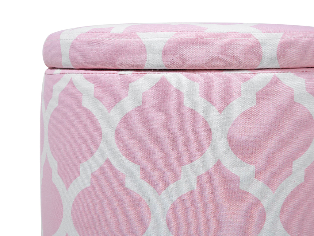  Storage Pouffe TUNICA Cotton Pink