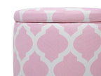  Storage Pouffe TUNICA Cotton Pink