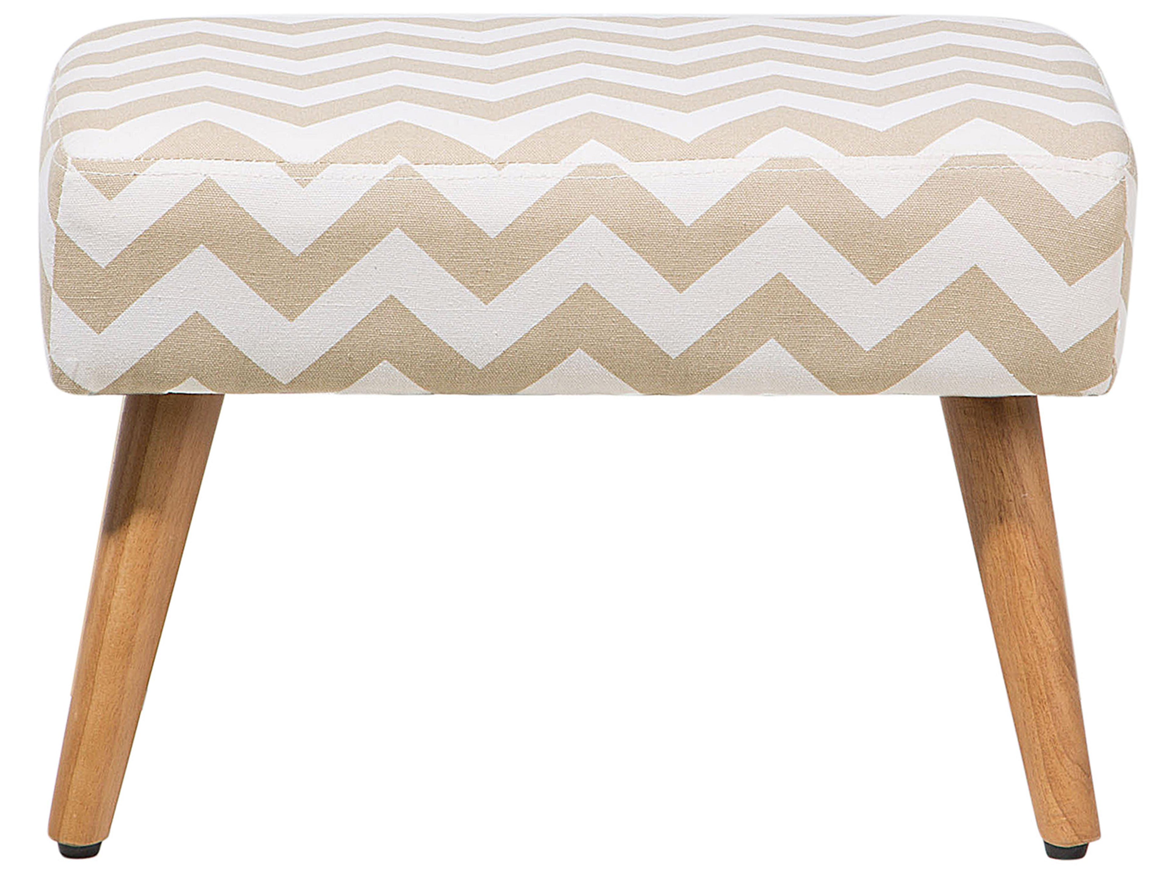  Footstool TAKOMA Cotton Beige