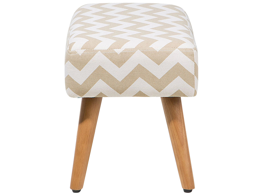 Footstool TAKOMA Cotton Beige