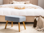  Footstool TAKOMA Velvet Grey