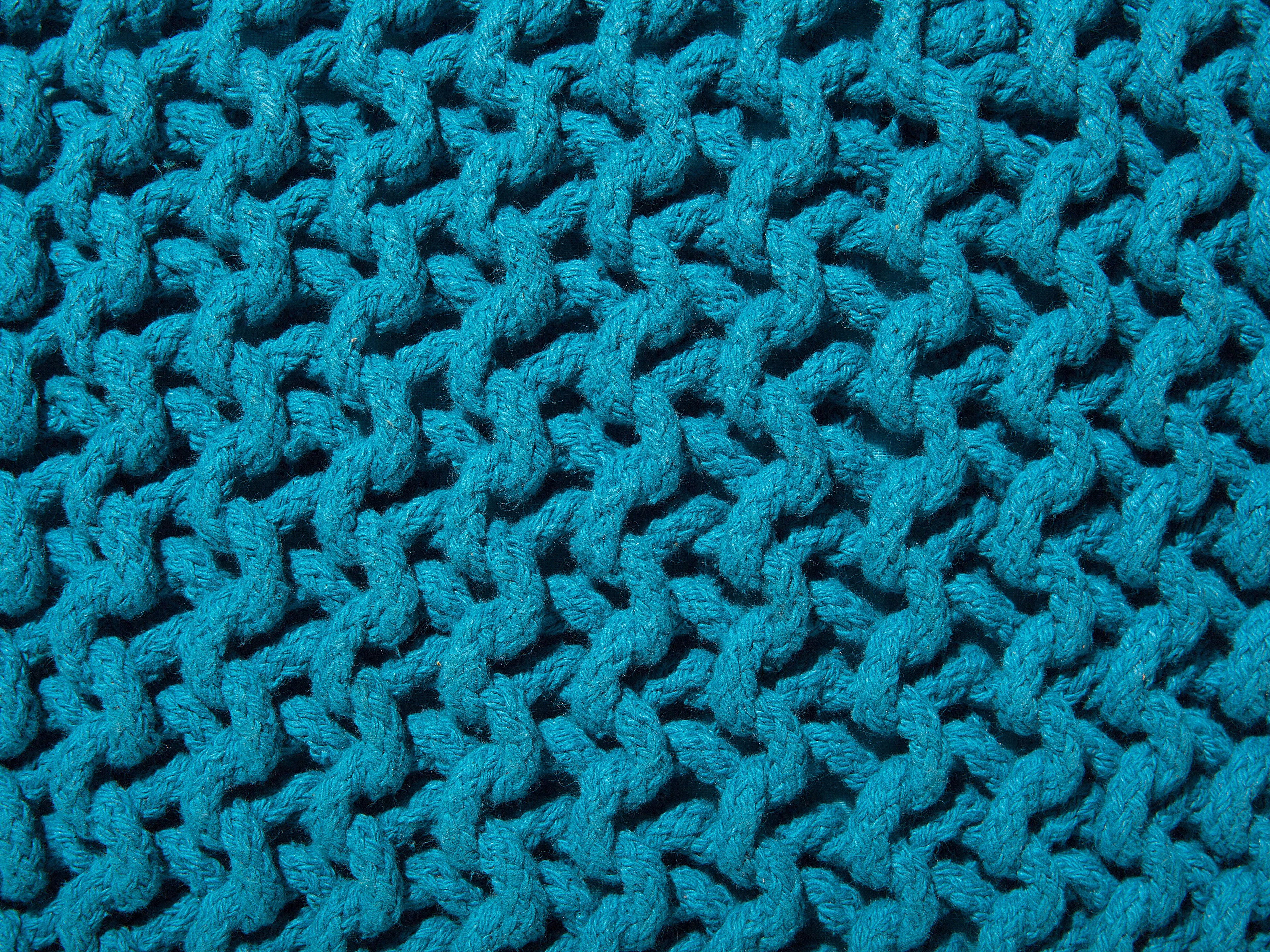  Pouffe CONRAD Cotton Sea Blue