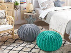  Pouffe CONRAD Cotton Dark Grey