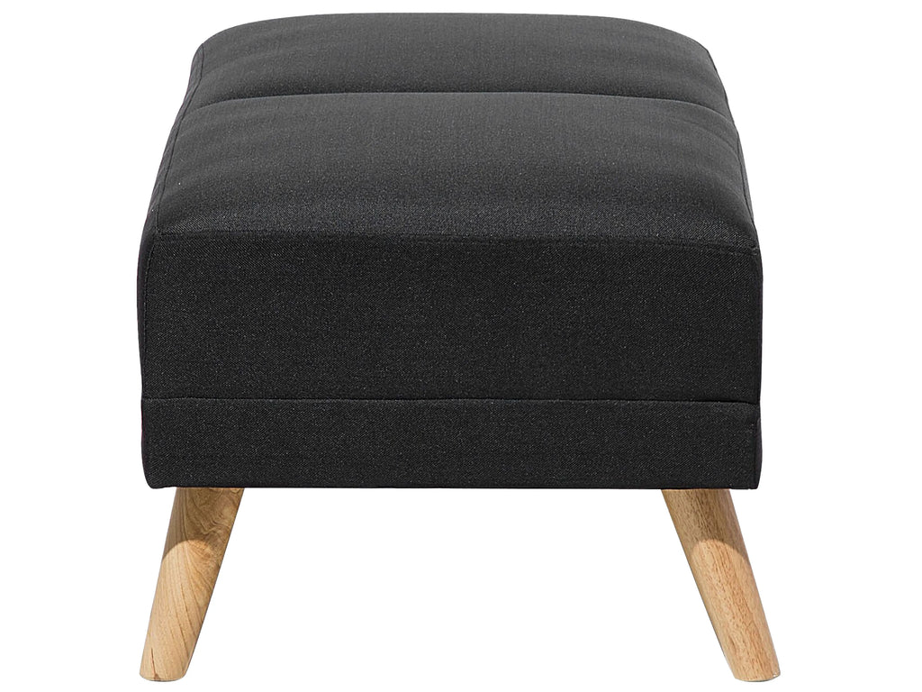  Ottoman FLORLI Fabric Black