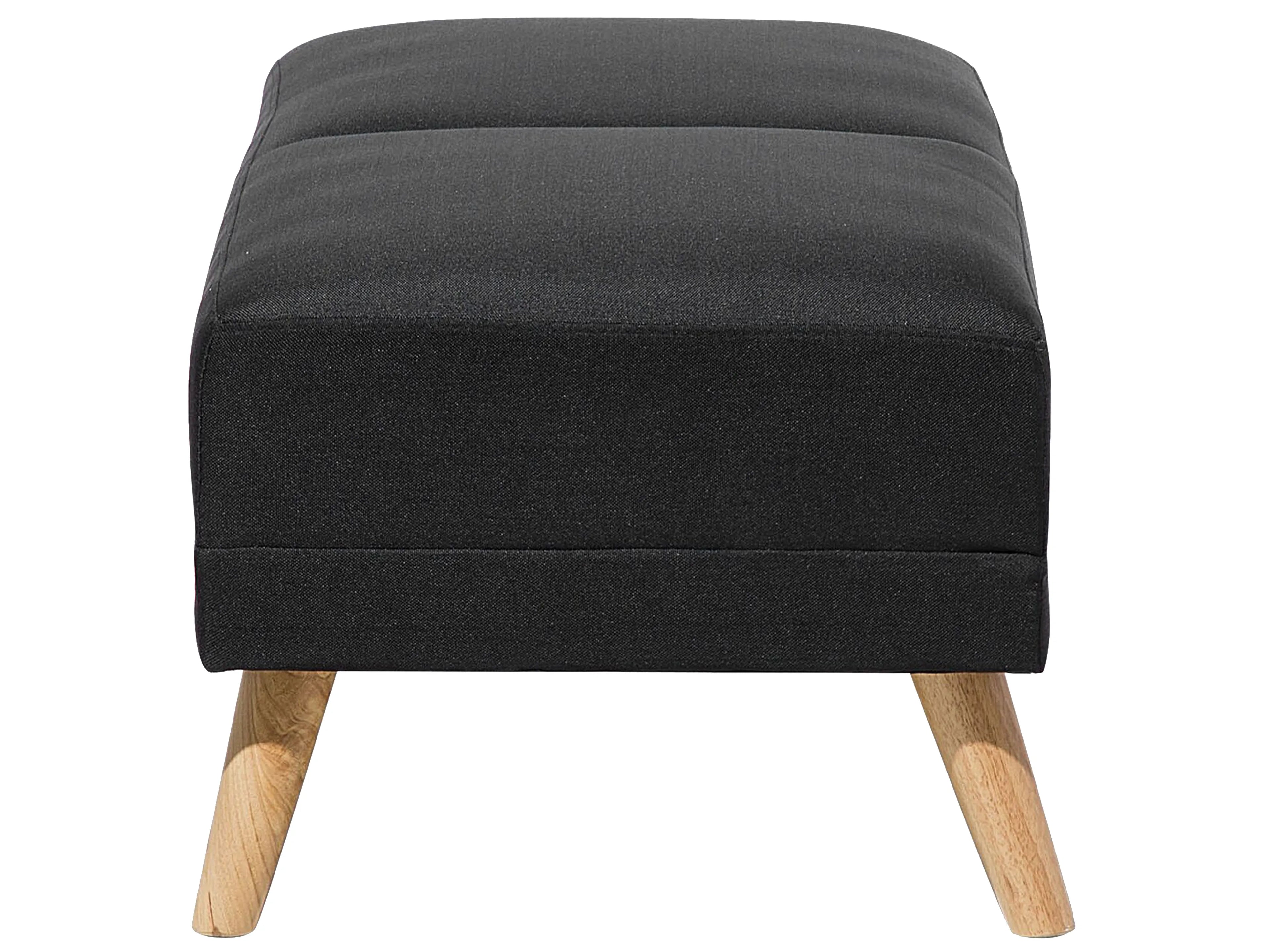  Ottoman FLORLI Fabric Black