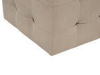  Storage Ottoman MICHIGAN Velvet Light Brown