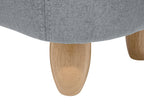  Animal Stool PIGGY Fabric Light Grey Pig