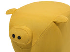  Animal Stool PIGGY Fabric Yellow Pig