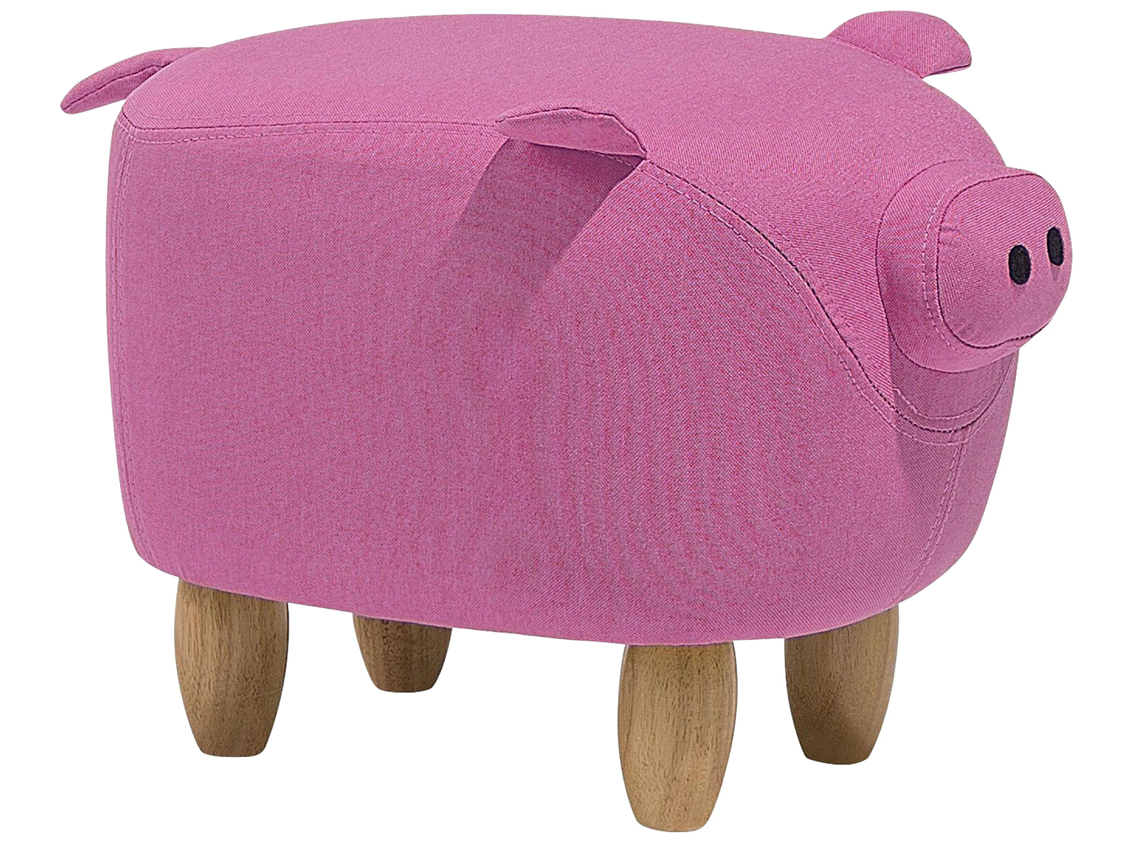  Animal Stool PIGGY Fabric Pink Pig