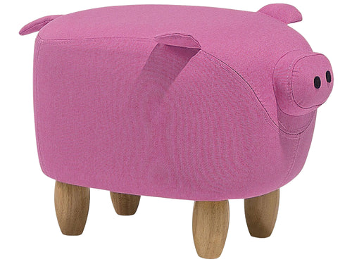  Animal Stool PIGGY Fabric Pink Pig