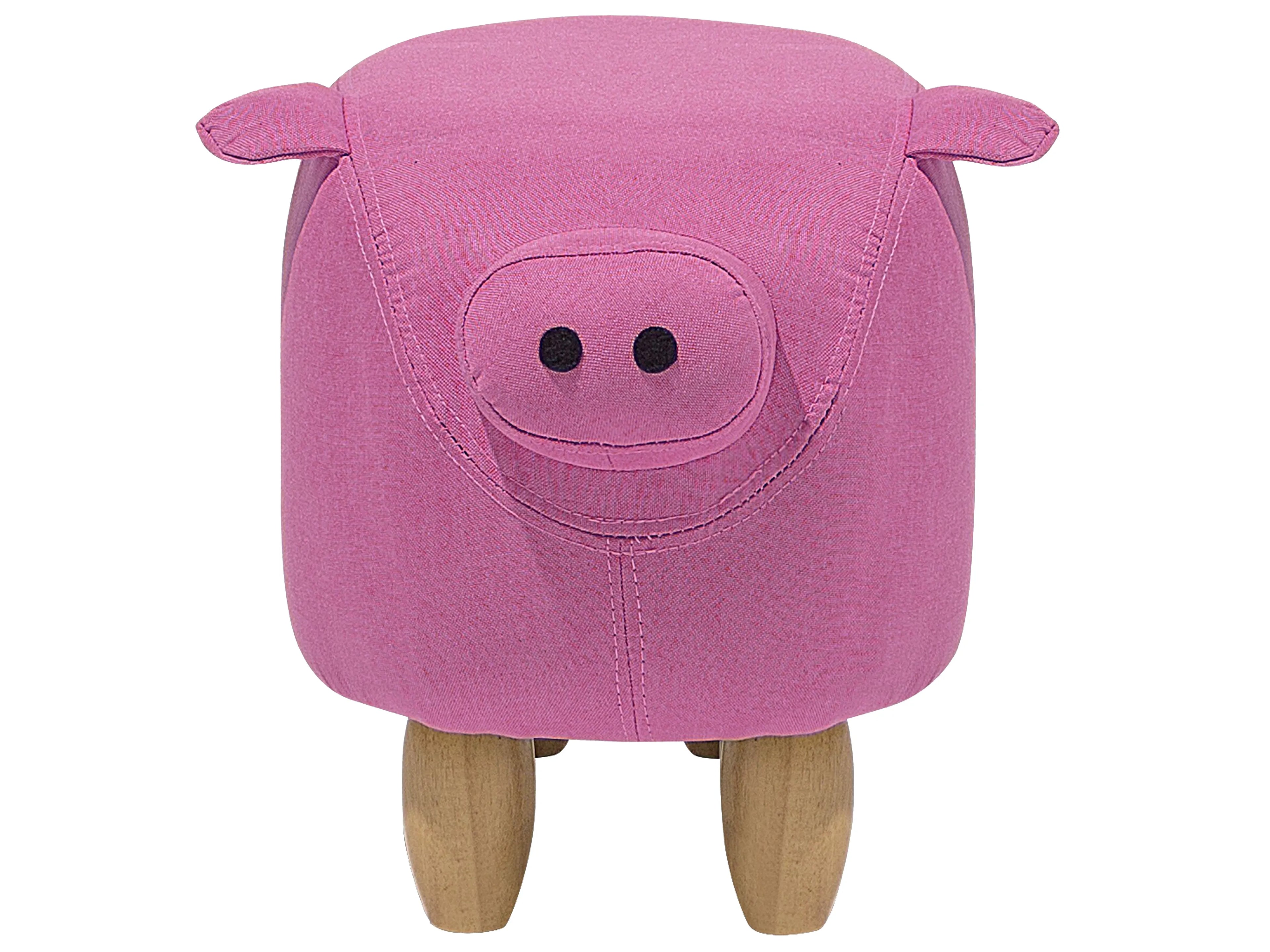  Animal Stool PIGGY Fabric Pink Pig