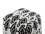  Pouffe ORAI Wool Black/ White