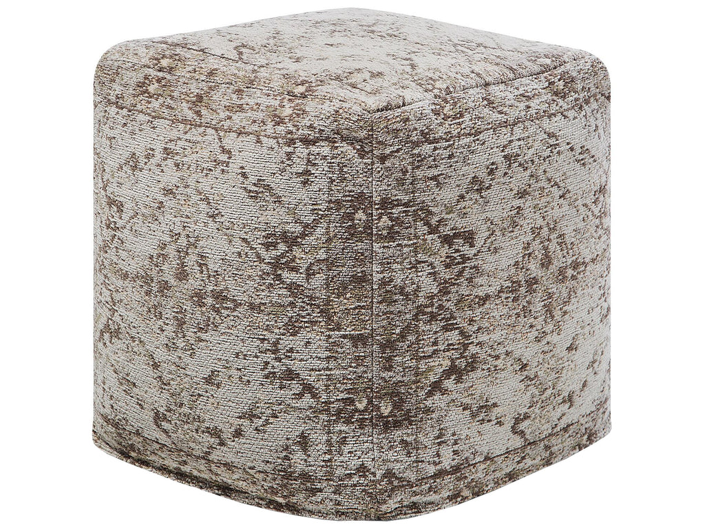  Pouffe MEERUT Cotton Taupe