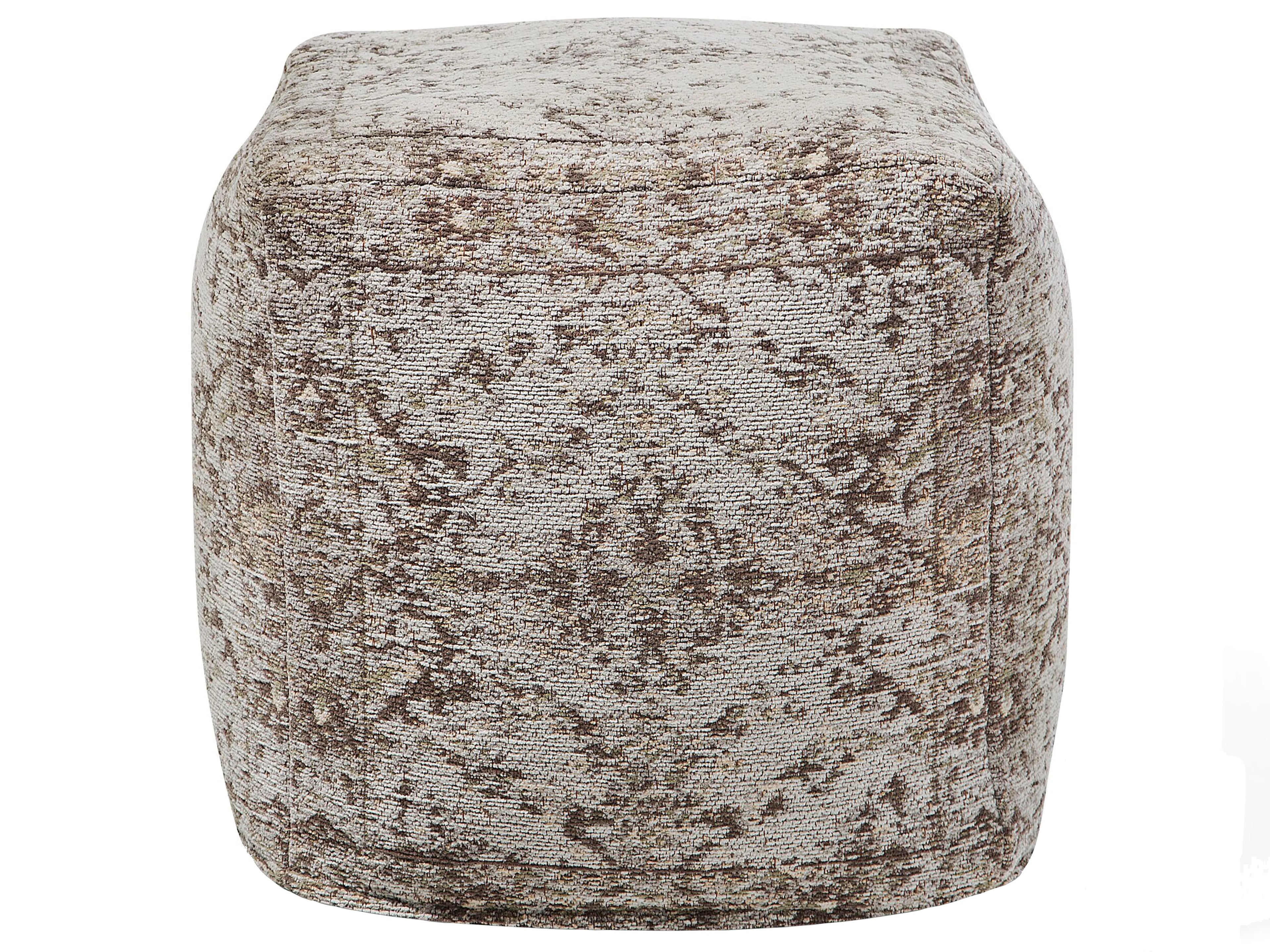  Pouffe MEERUT Cotton Taupe