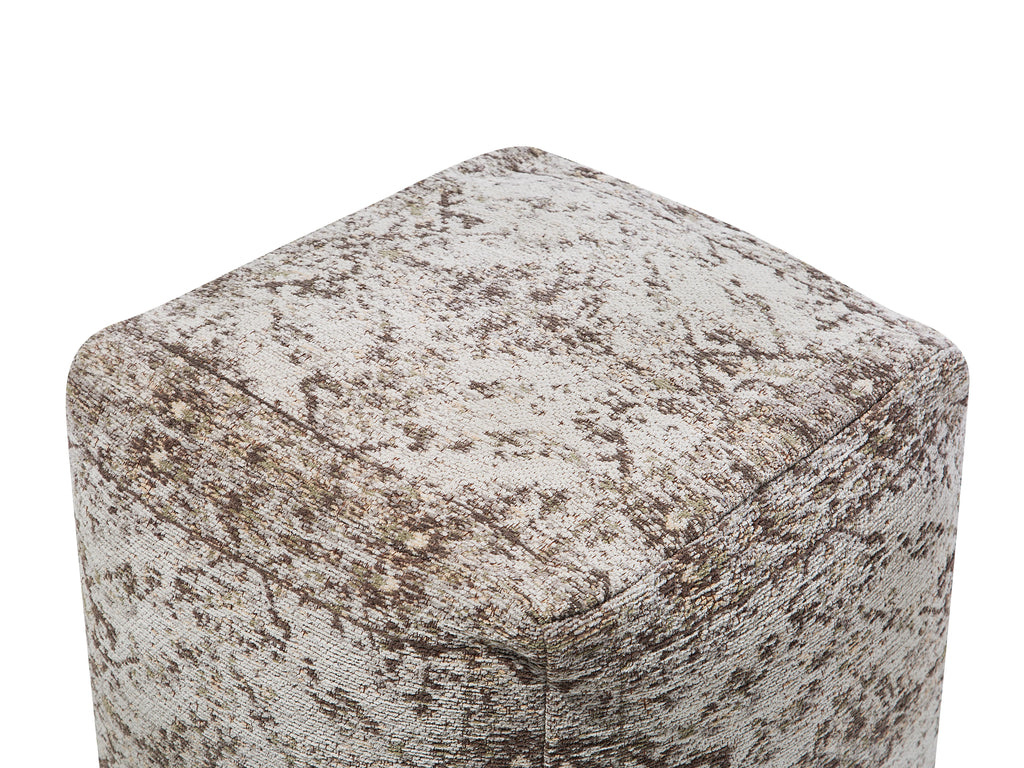  Pouffe MEERUT Cotton Taupe
