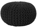  Pouffe CONRAD Cotton Black
