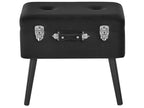  Storage Stool MALLARD Velvet Black