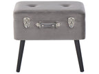  Storage Stool MALLARD Velvet Grey