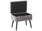  Storage Stool MALLARD Velvet Grey