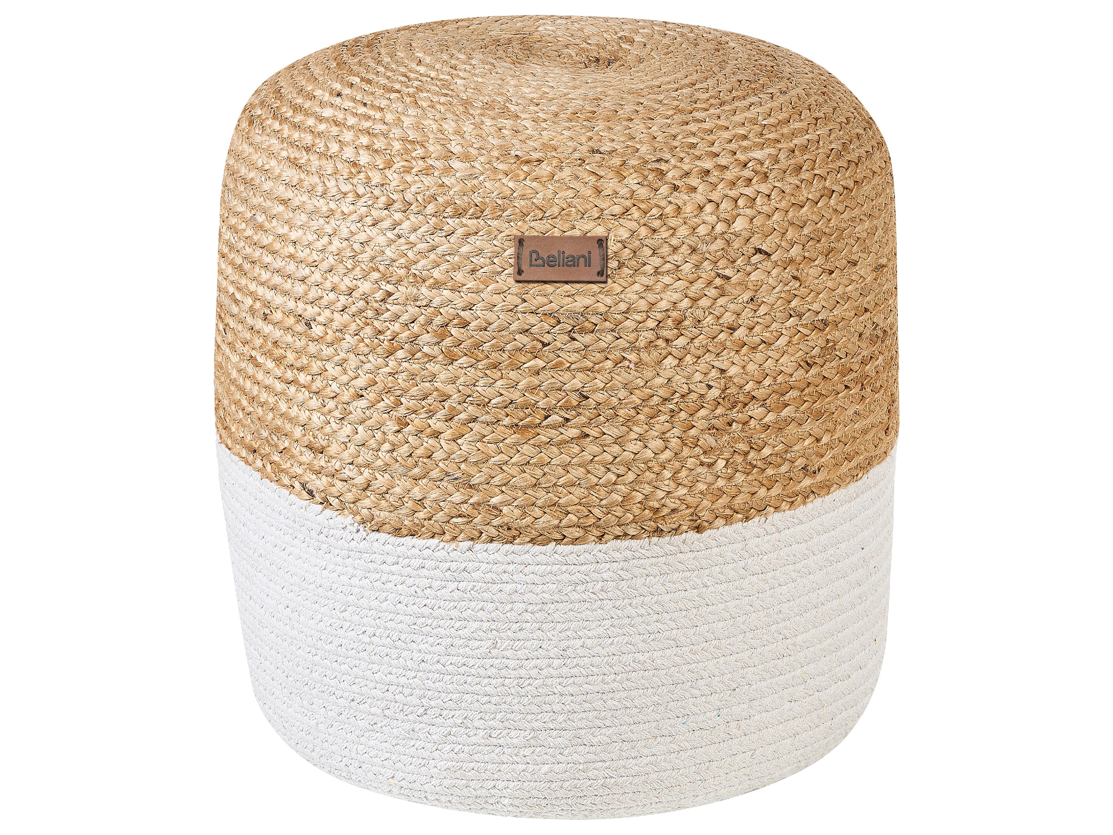 Pouffe DALAMA Jute White