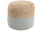  Pouffe DALAMA Jute Light Grey