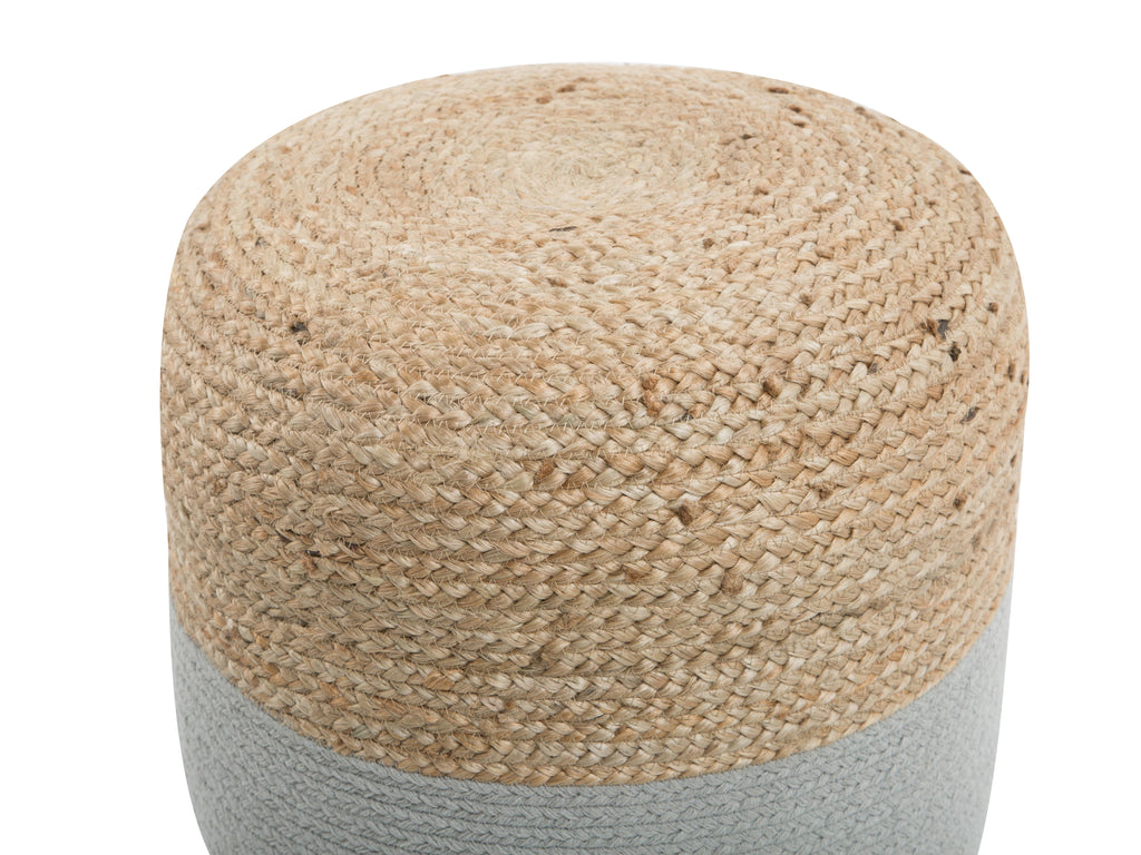  Pouffe DALAMA Jute Light Grey