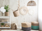  Pouffe KIRAMA Jute Dark Grey