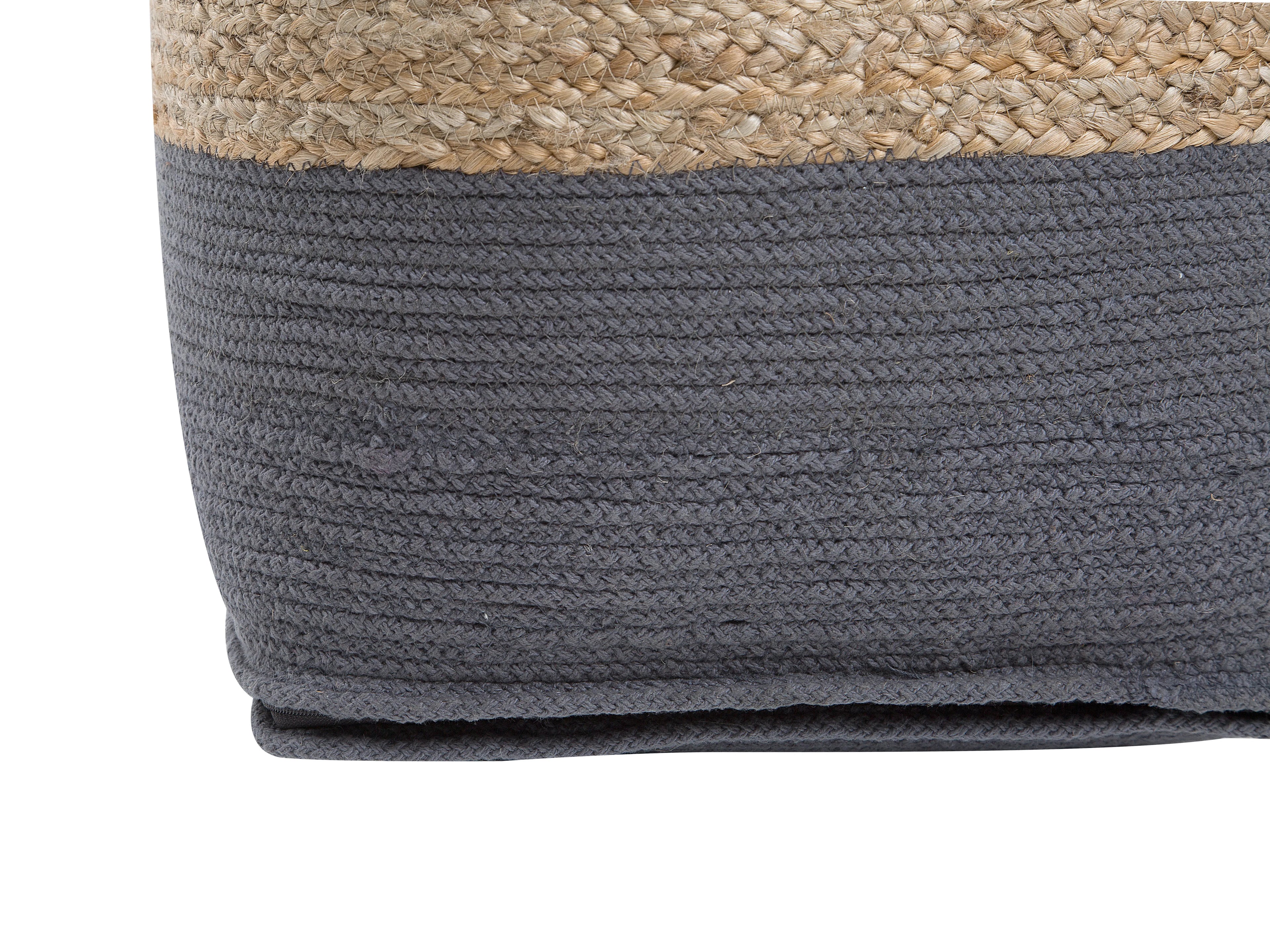  Pouffe KIRAMA Jute Dark Grey