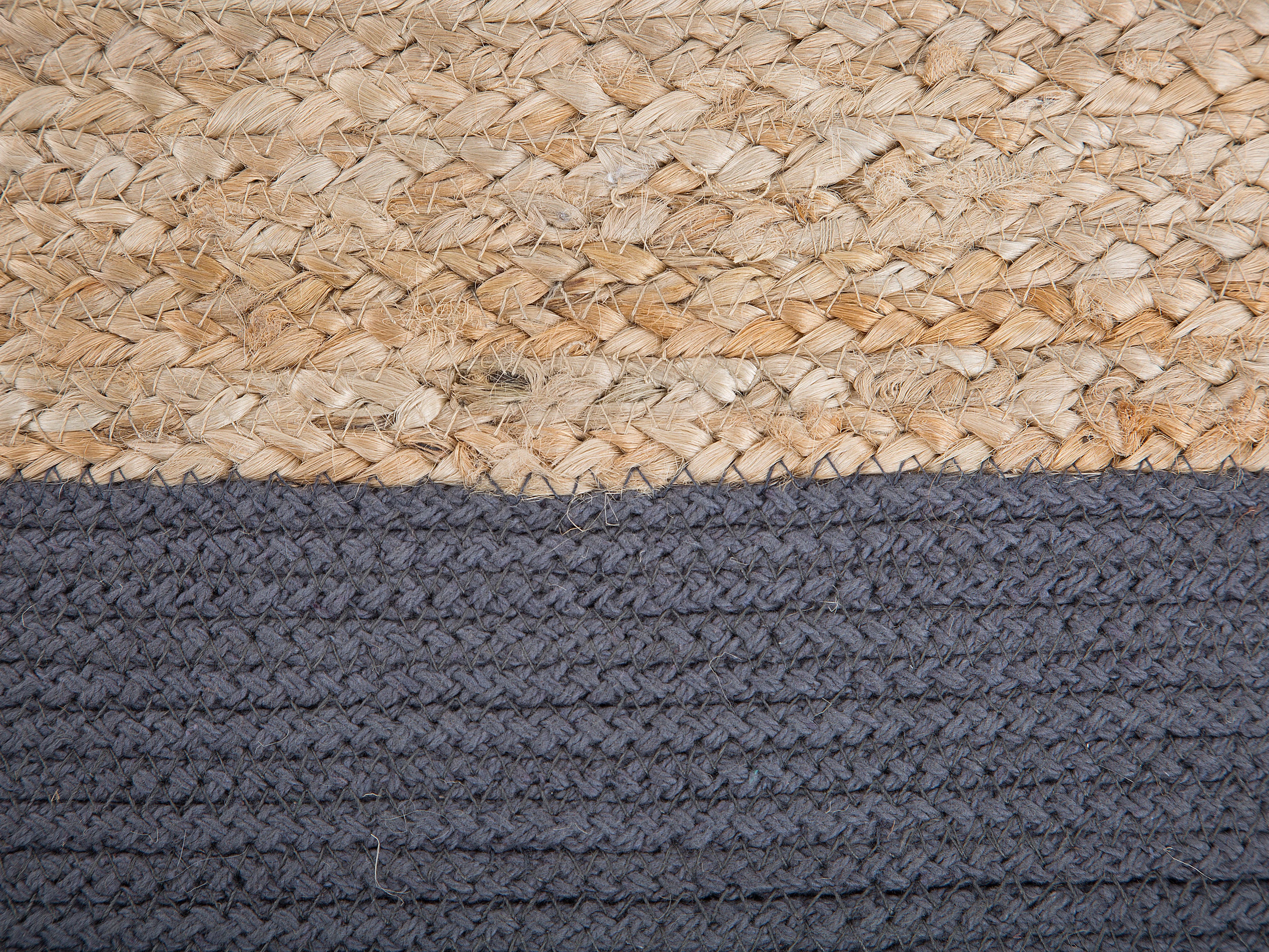  Pouffe KIRAMA Jute Dark Grey