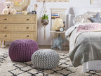  Pouffe CONRAD Cotton Purple