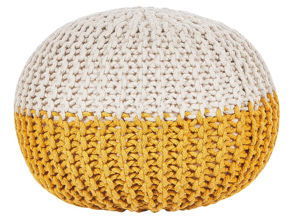  Pouffe CONRAD Cotton Yellow