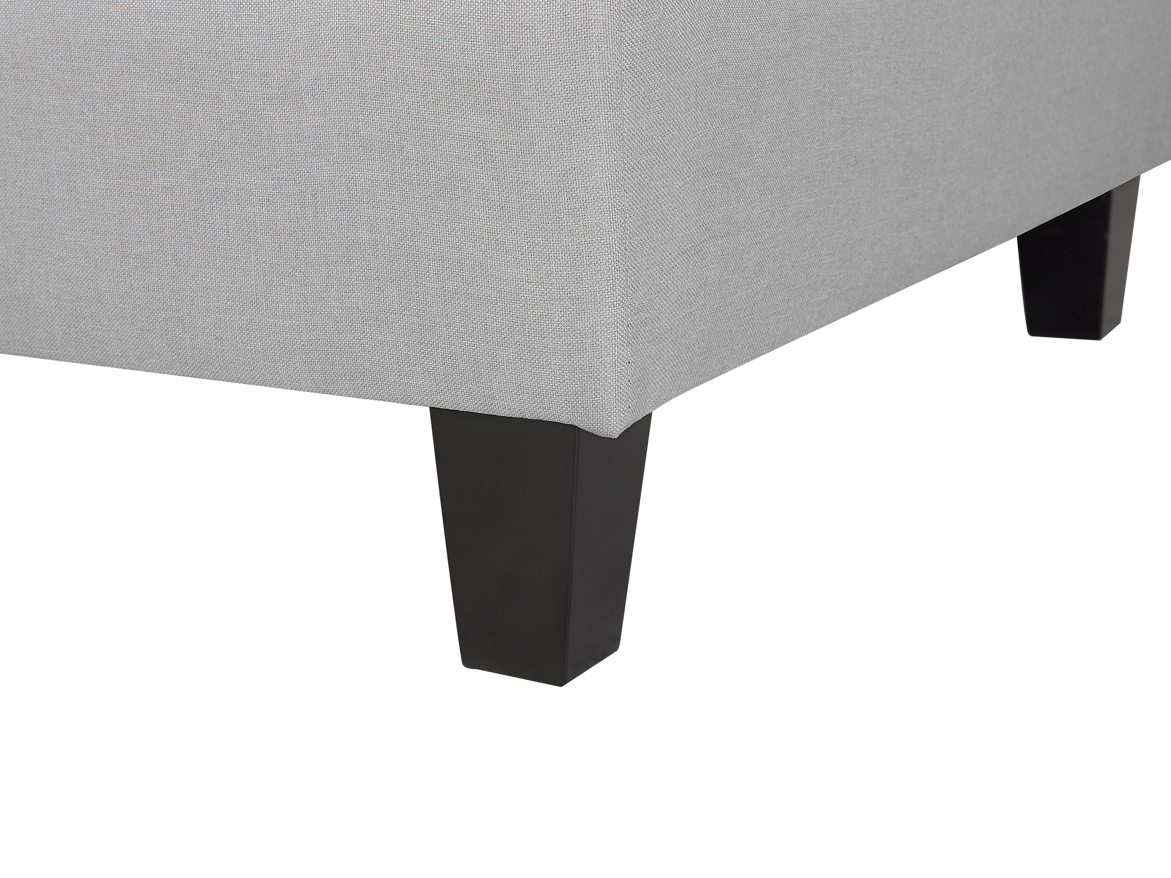  Ottoman FEVIK Fabric Light Grey