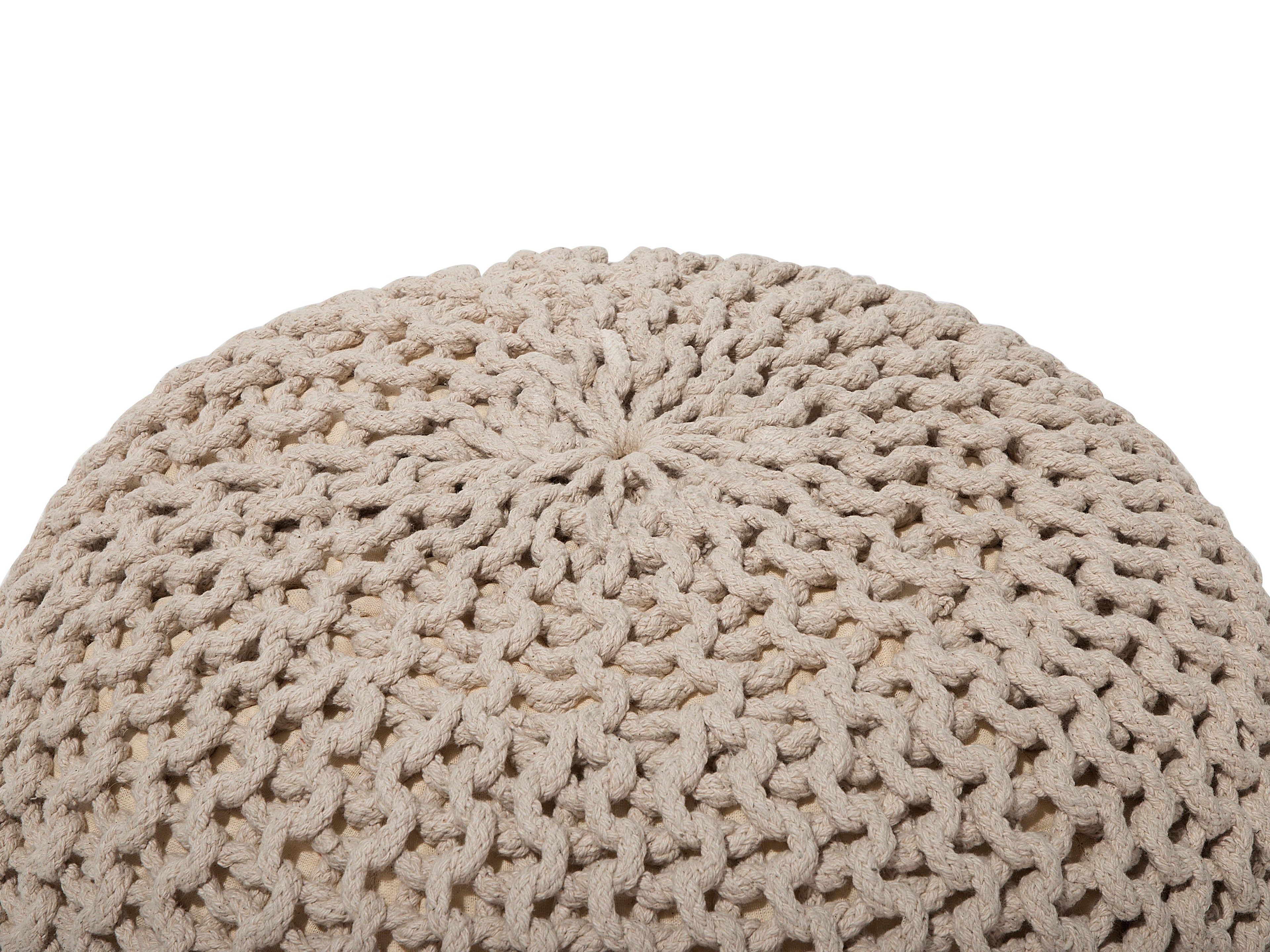  Pouffe CONRAD Cotton Light Beige