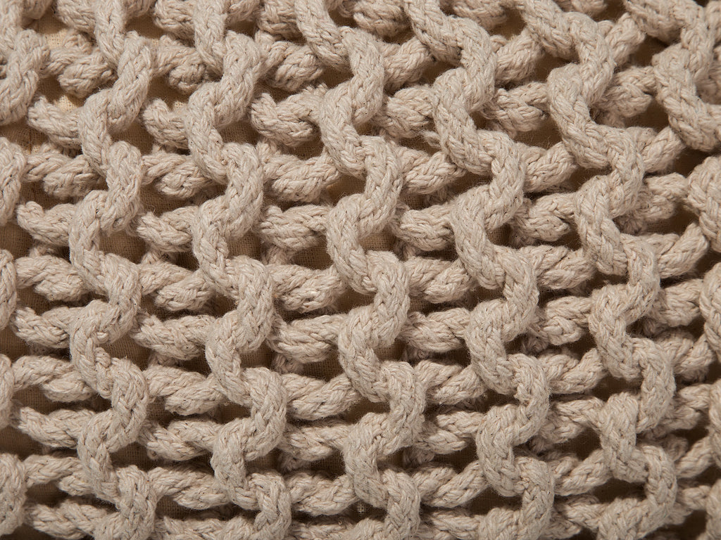  Pouffe CONRAD Cotton Light Beige