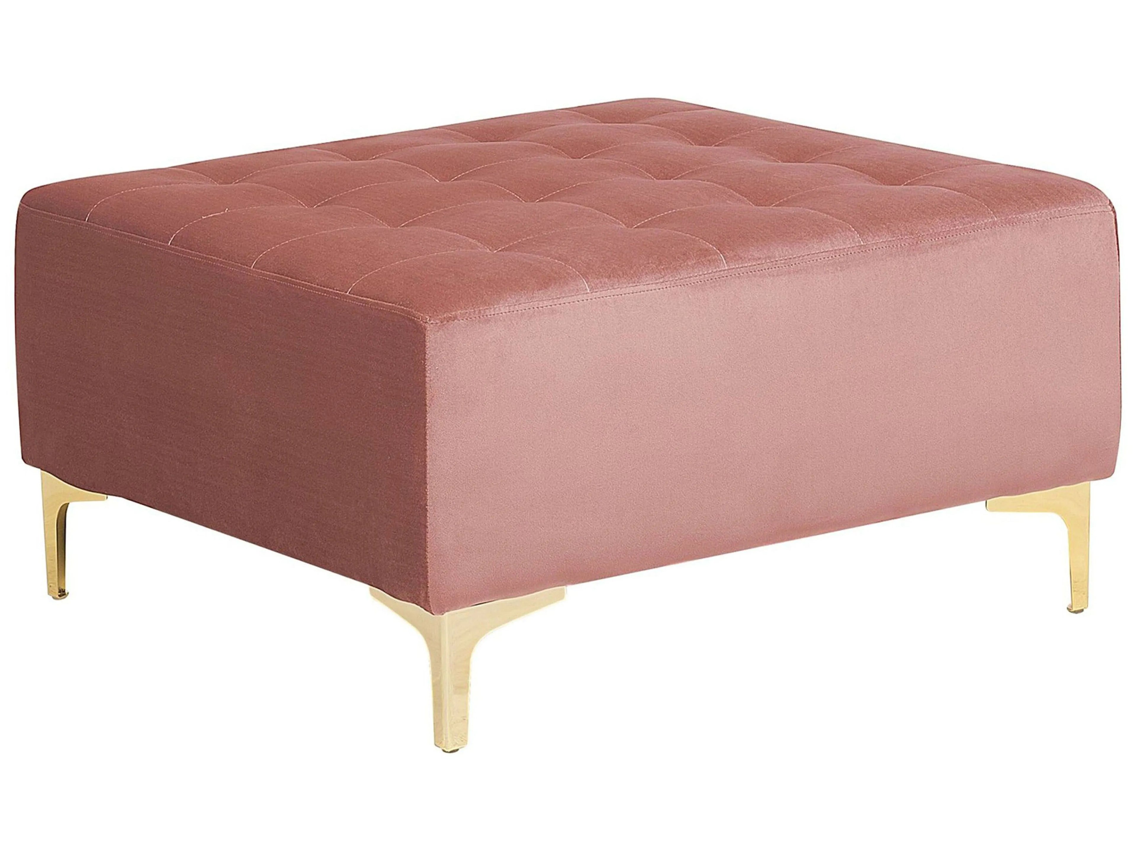  Ottoman ABERDEEN Velvet Pink