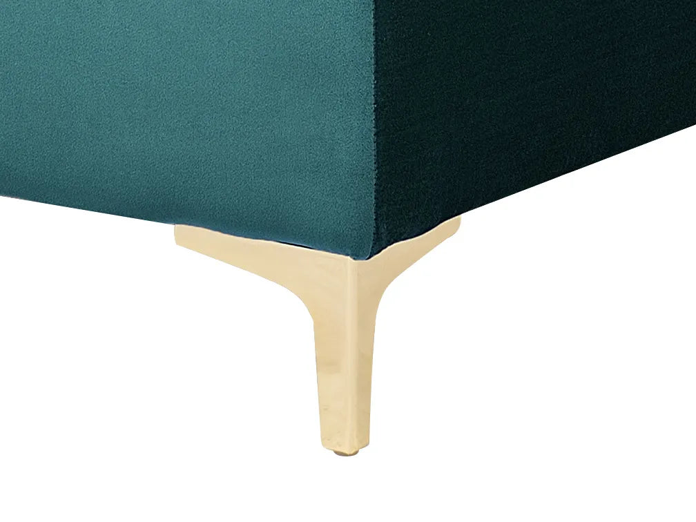  Ottoman ABERDEEN Velvet Teal