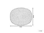  Pouffe CONRAD Cotton Dark Grey