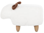  Animal Stool LAMB Fabric White Lamb