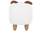  Animal Stool LAMB Fabric White Lamb