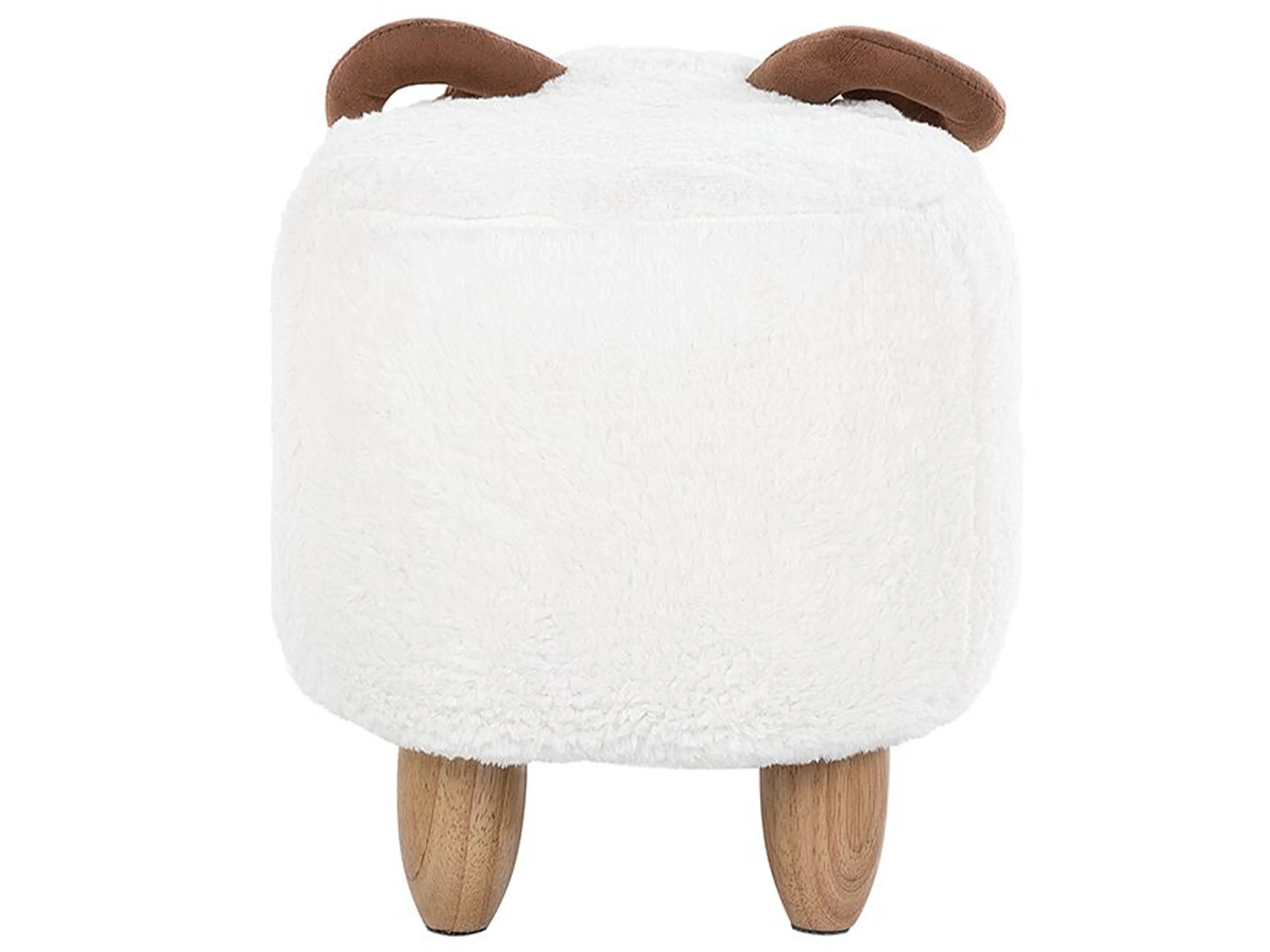  Animal Stool LAMB Fabric White Lamb