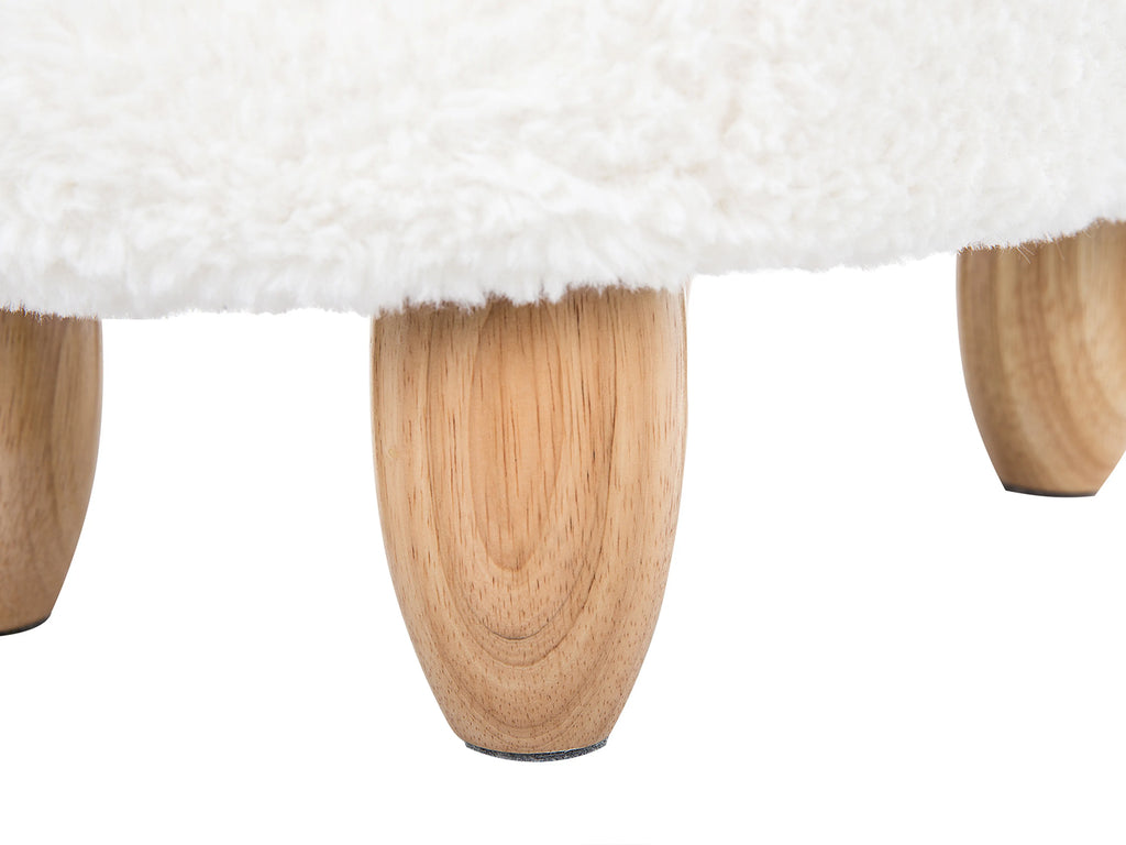  Animal Stool LAMB Fabric White Lamb